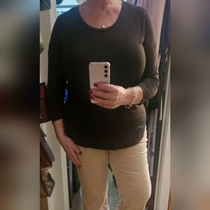 Babaton Olive Greeb Casual Top